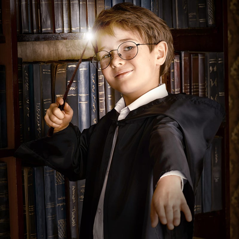 Cottage Garden Brown Woodgrain Crown 13.75 inch Resin Collectible Witch Wizard Cosplay Magic Wand - Image 5